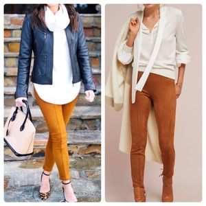 ANTHROPOLOGIE Faux Suede Leggings - Sz. 28
